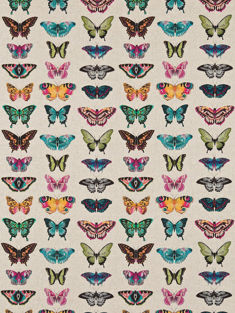 Harlequin Papilio butterfly furnishing fabric 137cm wide - British product