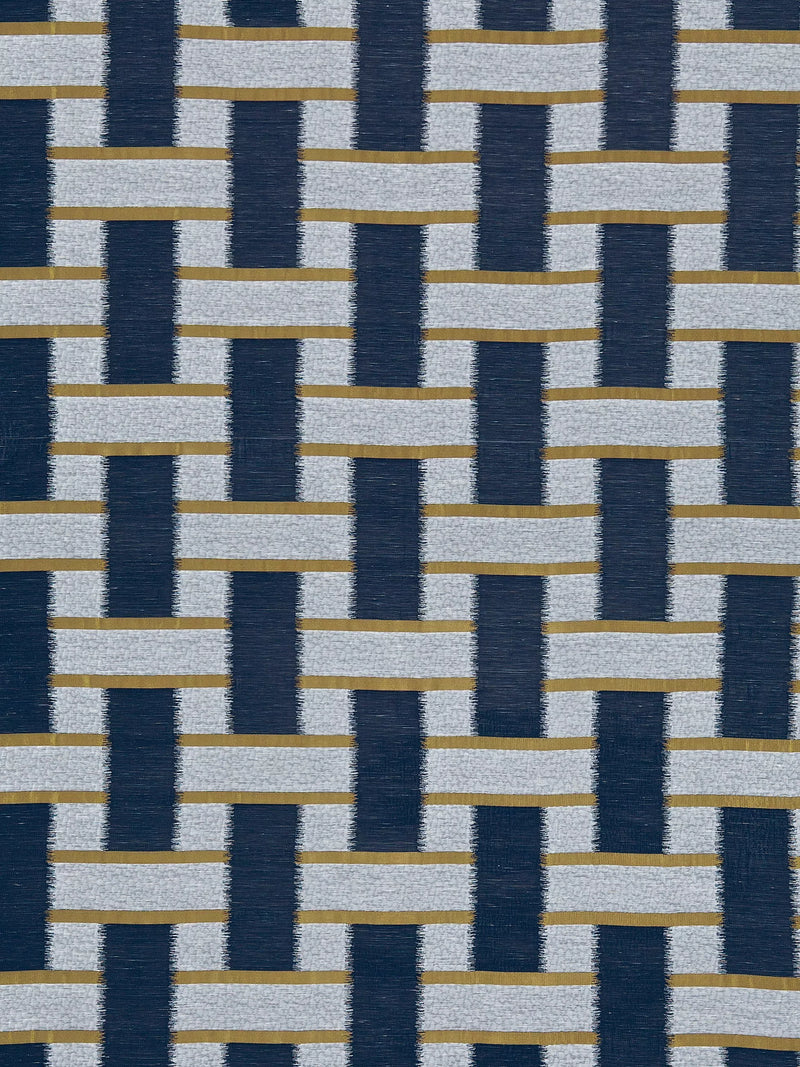 Harlequin Saki furnishing fabric geometric ikat design, imported from the UK