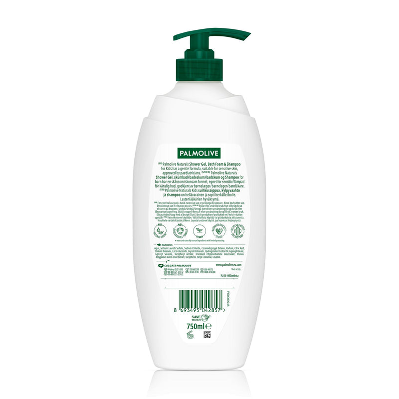 Palmolive kids shower gel vanilla 750ml, imported from the UK