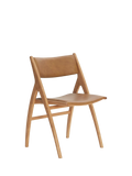 John Lewis X-Ray leather dining chair oak finish, UK version
