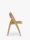 John Lewis X-Ray leather dining chair oak finish, UK version
