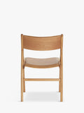 John Lewis X-Ray leather dining chair oak finish, UK version