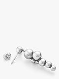 Georg Jensen silver drop earrings with abstract grape design, UK version