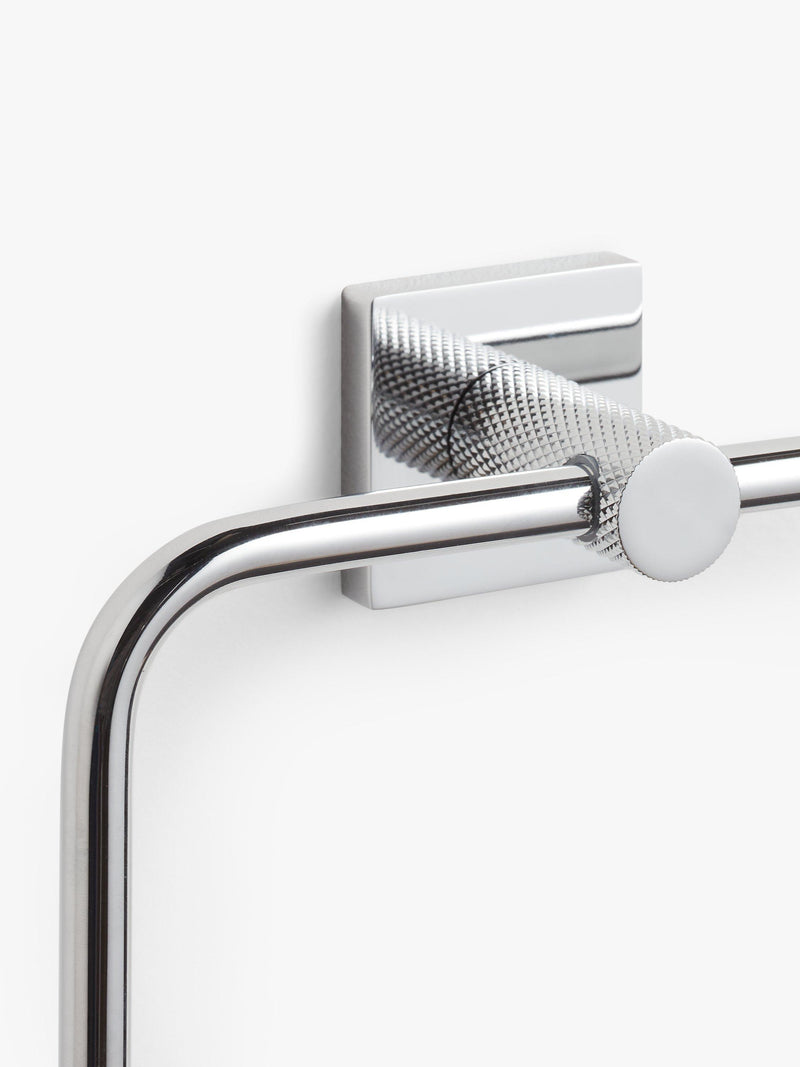 John Lewis Lux towel ring wall-mounted brass (British brand)
