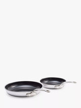 John Lewis GreenPan Premiere 3 Ply Stainless Steel Ceramic Non-Stick Frying Pan Set, 2 Piece- Buy online at McGrocer