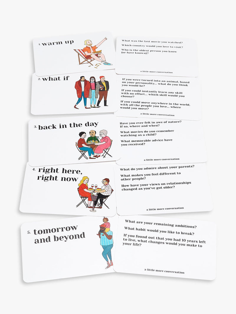 Gamely A Little More Conversation Question Cards, UK version
