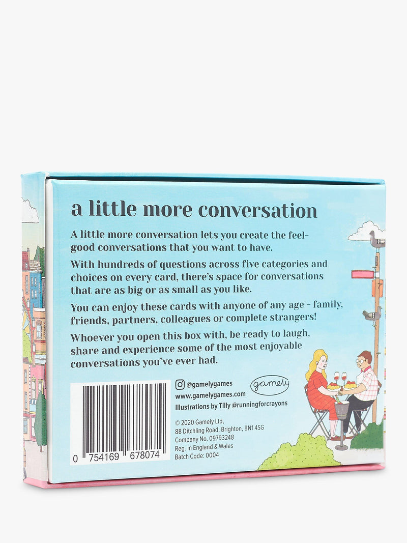 Gamely A Little More Conversation Question Cards, UK version