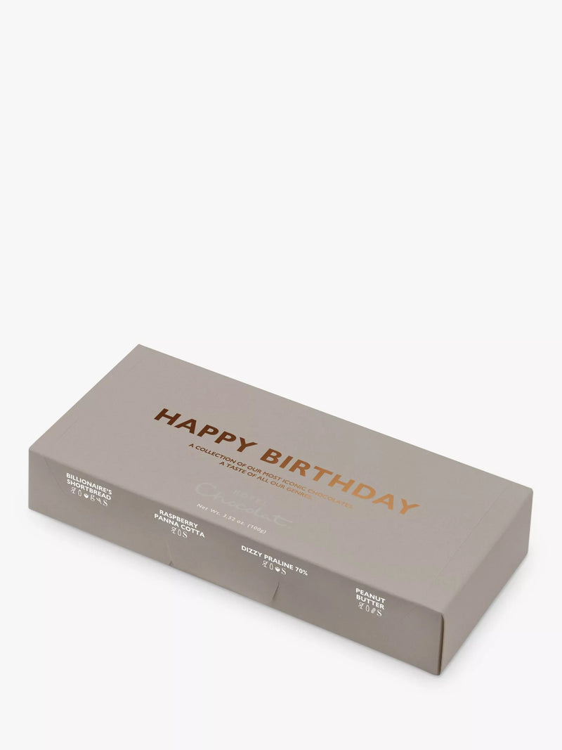 Hotel Chocolat birthday chocolate pocket with pralines and desserts, 98g, UK version