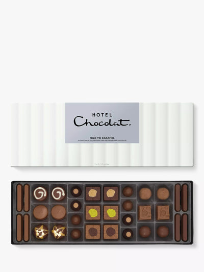 John Lewis Assorted Milk and Caramel Chocolate Box, 340g- Buy online at McGrocer