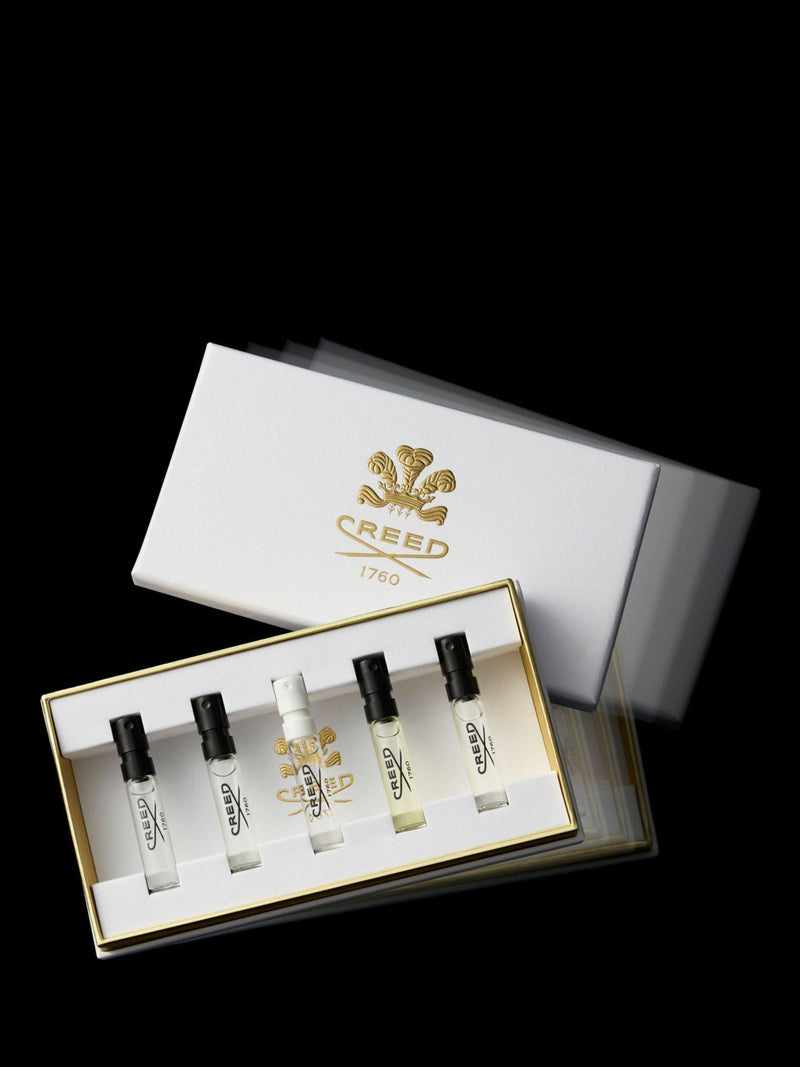 CREED men's fragrance sample gift set with 5 x 1.7ml vials - British product
