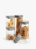 John Lewis Flip Lock Airtight Square Storage Containers Set of 5, UK version