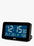 Braun BC10 LCD Digital Alarm Clock, Black