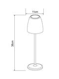 Där Munich LED rechargeable outdoor table lamp black (British brand)