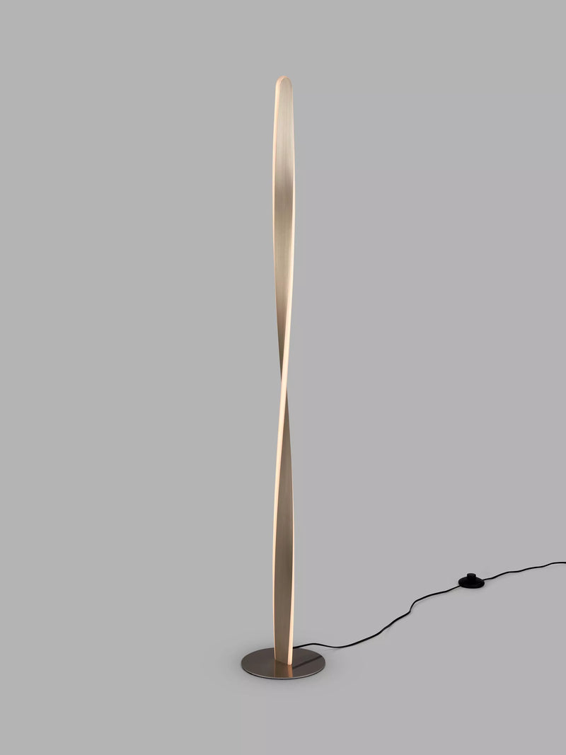 John Lewis Twist LED floor lamp brushed aluminium (British brand)