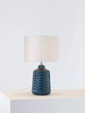 John Lewis Annie ceramic table lamp with fabric shade, imported from the UK