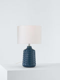John Lewis Annie ceramic table lamp with fabric shade, imported from the UK
