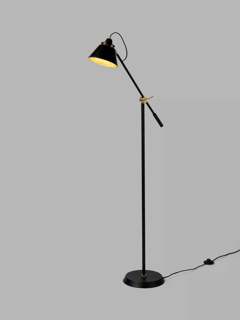 John Lewis Bureau Floor Lamp Matt Black - British product
