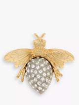 John Lewis Eclectica Pre-Loved Swarovski Crystal Bumble Bee Brooch, Gold/Silver- Buy online at McGrocer