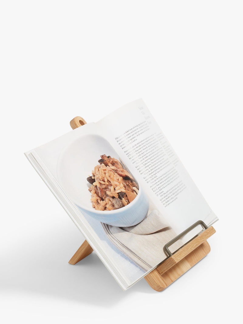 John Lewis oak wood foldable cookbook stand - British product