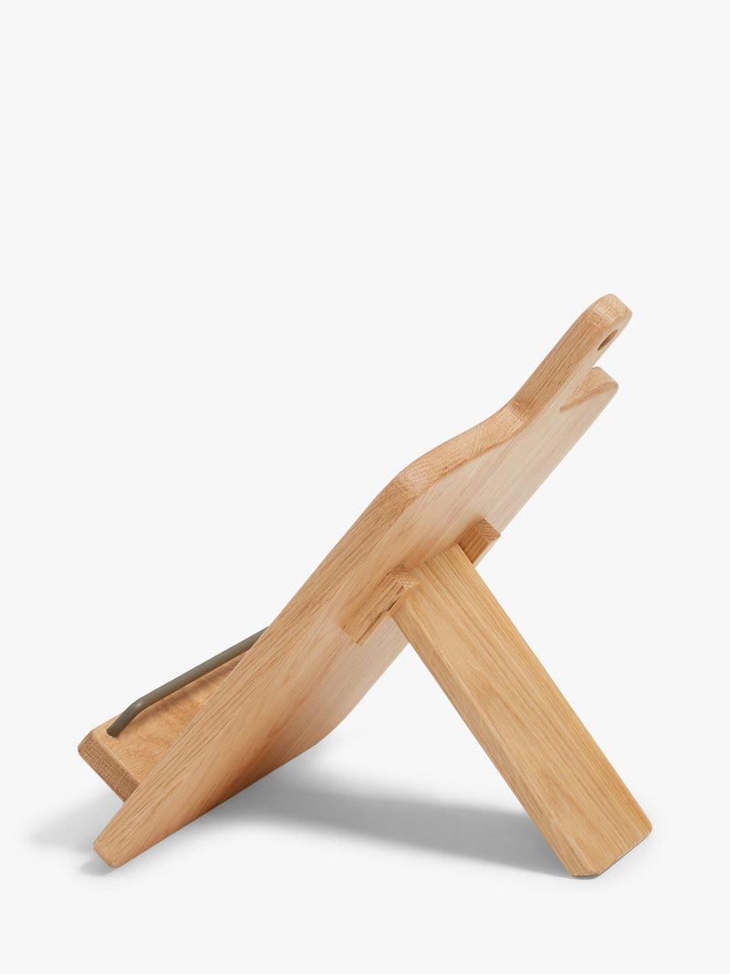 John Lewis oak wood foldable cookbook stand - British product