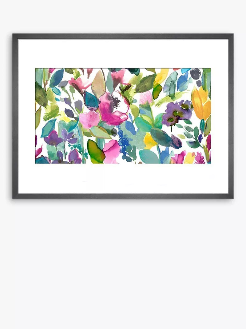John Lewis bluebellgray Mode floral framed print 60x80cm, UK version