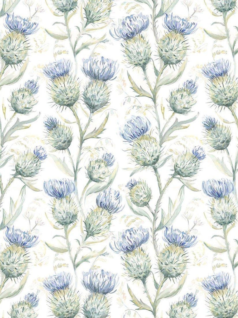 Voyage Thistle Glen furnishing fabric trailing thistles (British brand)