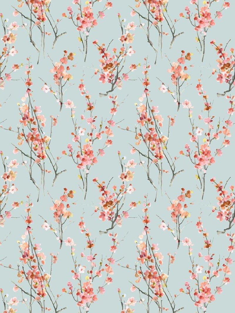 Voyage Seville furnishing fabric floral cotton linen - British product