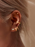 Monica Vinader Mini Gem Stud earrings 4x4mm (British brand)
