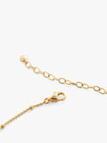 Monica Vinader gold collar necklace with topaz, imported from the UK