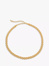 John Lewis Monica Vinader Heirloom Gold Collar Necklace- Buy online at McGrocer