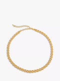 Monica Vinader Heirloom collar necklace gold plated, imported from the UK