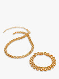 Monica Vinader Heirloom collar necklace gold plated, imported from the UK