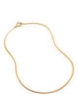 John Lewis Monica Vinader Snake Chain Necklace Gold- Buy online at McGrocer