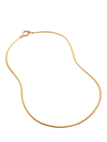 Monica Vinader gold snake chain necklace, imported from the UK