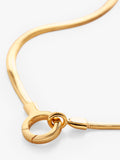 Monica Vinader gold snake chain necklace, imported from the UK