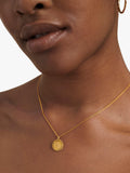 Monica Vinader gold pendant charm with beaded trim - British product
