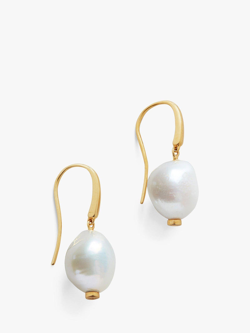 Monica Vinader Nura Keshi pearl drop earrings - British product