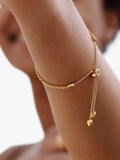 Monica Vinader gold corda fine chain bracelet - British product