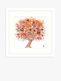 Sara Otter Sweet Dreams framed print with mount, 43.5cm square in pink and multi colours, UK version