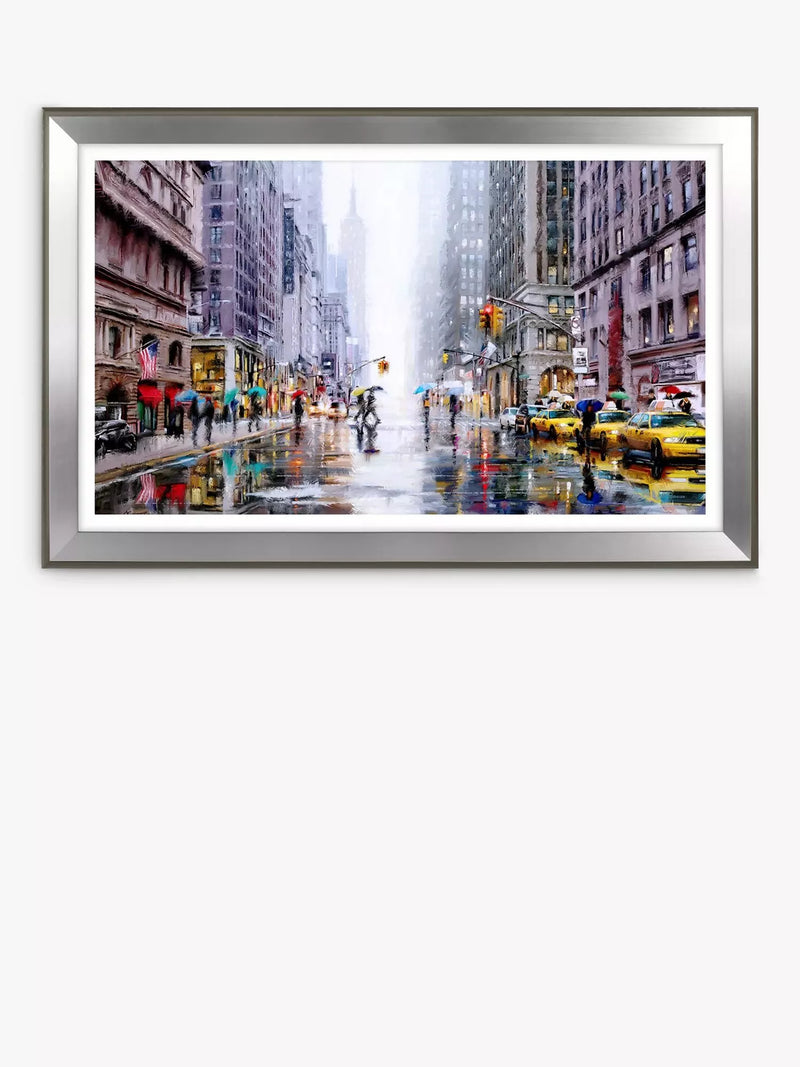 John Lewis framed print Rainfall on Fifth Avenue 72x112cm - British product