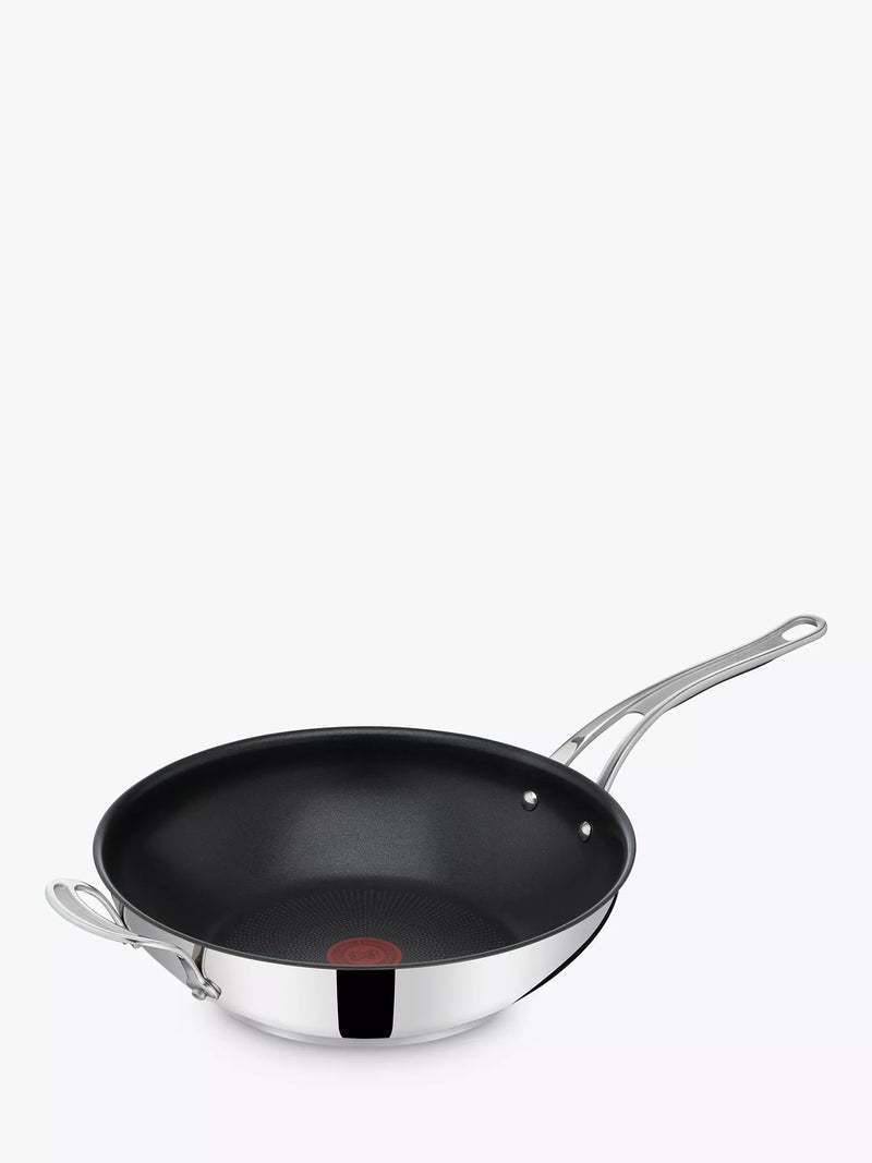 Jamie Oliver by Tefal stainless steel wok 30cm, UK version