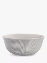 John Lewis John Lewis Leckford Fine China Mixing Bowl, Grey, 435ml- Buy online at McGrocer