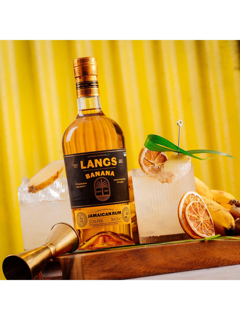 Langs Rum banana flavoured rum 70cl, UK version