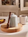 John Lewis Ceramic Pot Honey Drizzler Grey, imported from the UK