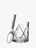 Waterford crystal ice bucket Olann cut glass with spoon, UK version