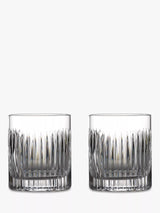 John Lewis Waterford Short Stories Aras Cut Crystal Double Old Fashioned Tumblers 350ml (Set of 2)- Buy online at McGrocer