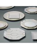 Wedgwood Gio Gold 4 piece dinnerware set white gold - British product