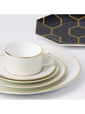 Wedgwood Gio Gold 4 piece dinnerware set white gold - British product