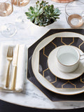 Wedgwood Gio Gold 4 piece dinnerware set white gold - British product
