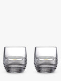 Waterford crystal glass tumblers set of 2 280ml cut-glass design (British brand)